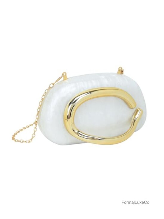 Handbags - Acrylic Clutch Crossbody Shoulder Bag with Chain Evening Handbag Wedding Party